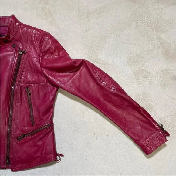 Vintage Donna Karan double rider's moto jacket - Picture 6 of 10